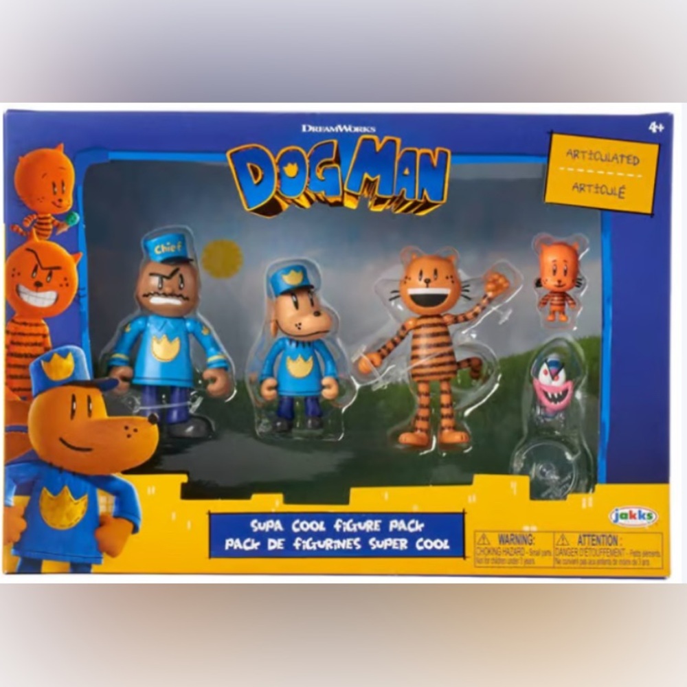 DreamWorks Dog Man Supa Cool Multi-Pack Action Figures